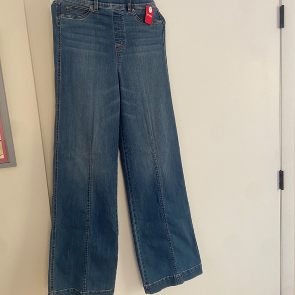 Spanx wide leg jeans,  tall medium - Picture 2 of 5